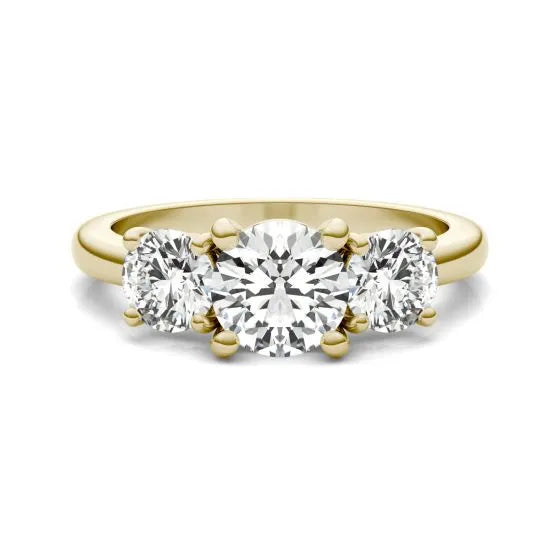 Convergence: 2 Carat Total Weight AGI Certified Three-Stone Diamond Ring
