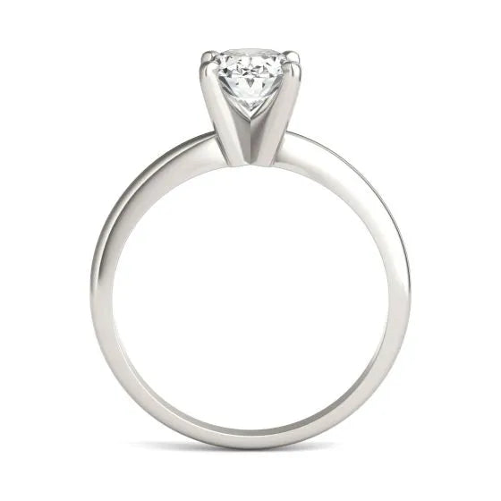The Whisper Oval: 14K White Gold 1.50 CTW VS1+ Lab Diamond Solitaire