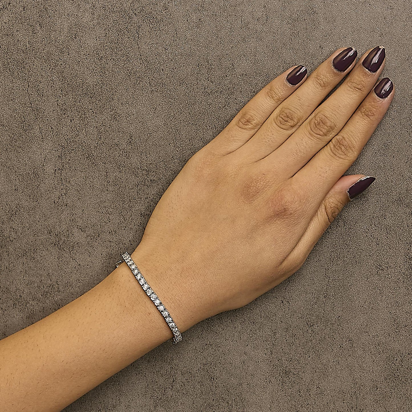 The Lumina Illusion: .925 Sterling Silver Lab Diamond Miracle Plate Tennis Bracelet