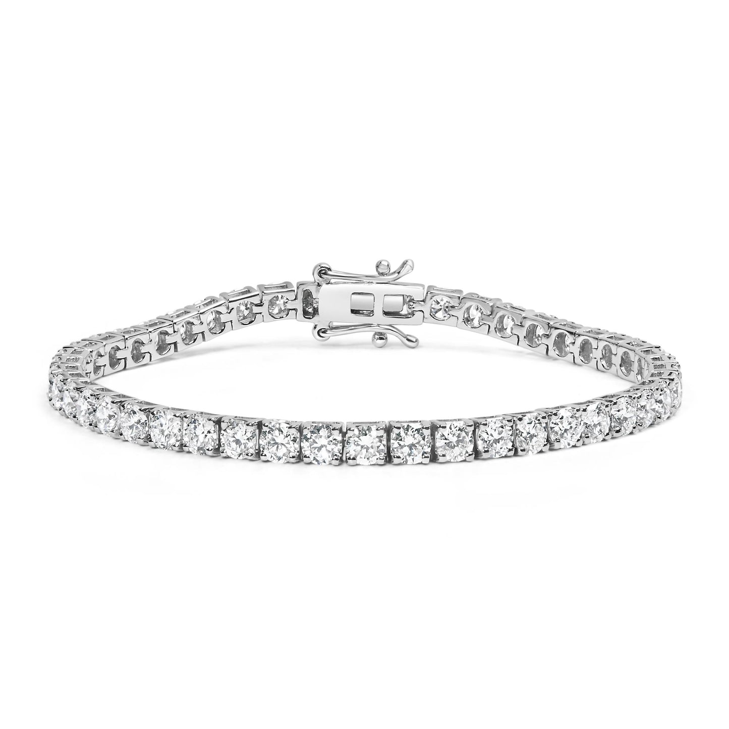 The Apex 7.25: 14K White Gold VS1-VS2 Lab Diamond Tennis Bracelet