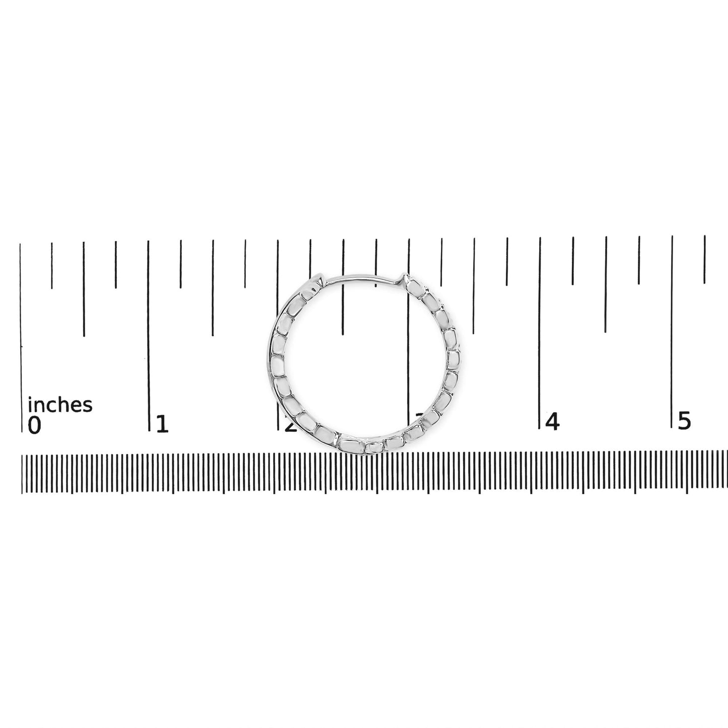 The Daphne Wreath: 14K White Gold Botanical Diamond Hoops