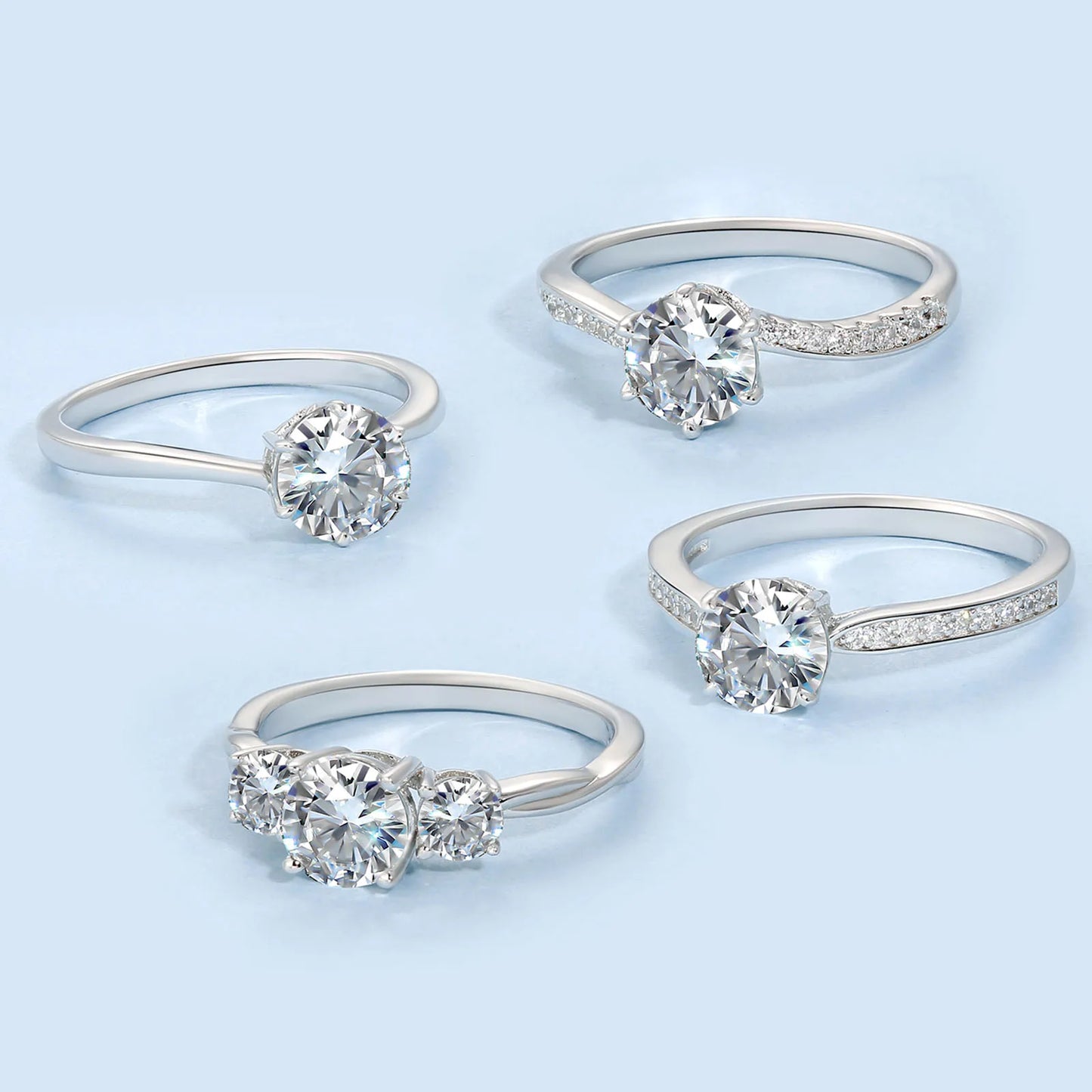 Classic Six-Prong 1 CT Round Lab Grown Diamond Solitaire | 18K Gold Engagement Ring