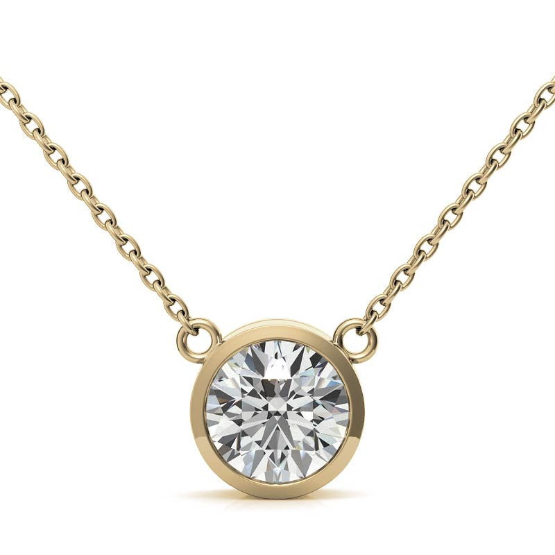 The Timeless 2CT Lab Grown Diamond Pendant in 14K Gold