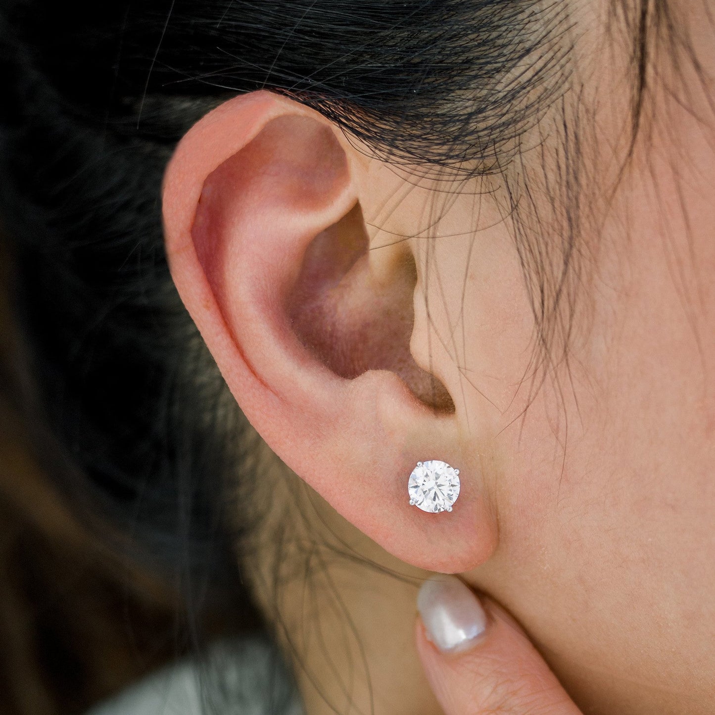 Legacy Radiance: 2.50 Carat Total Weight G/VS Lab-Grown Diamond Studs (14K Gold)