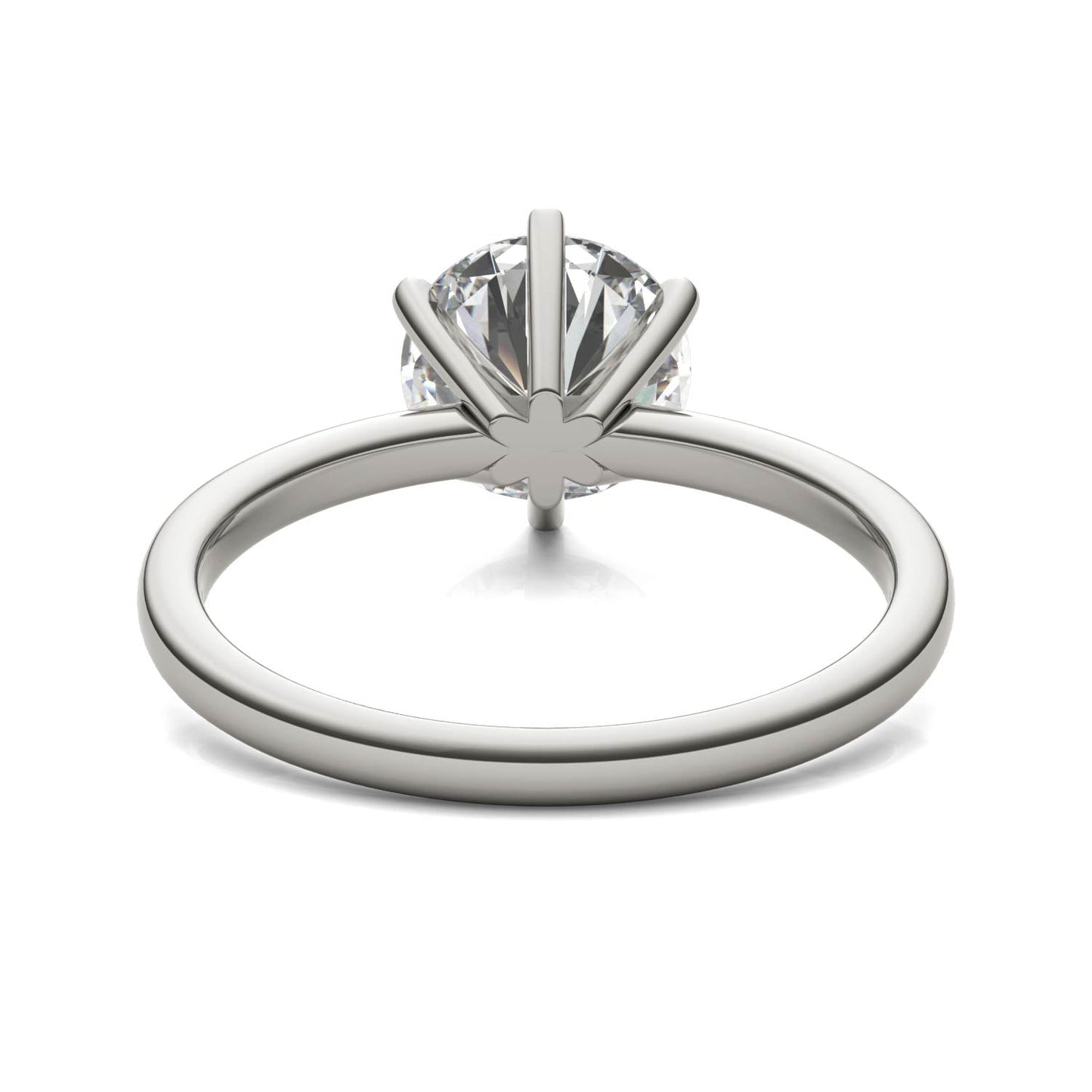 Signature 3ct Lab Diamond Solitaire Ring, 14K White Gold