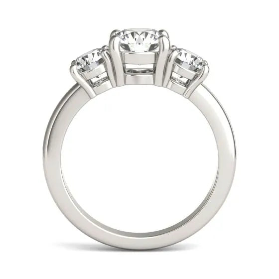 Convergence: 2 Carat Total Weight AGI Certified Three-Stone Diamond Ring