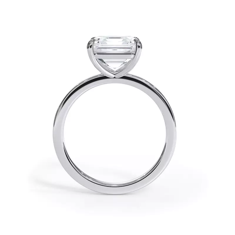 Signature 3ct Lab Diamond Solitaire Ring, 14K White Gold