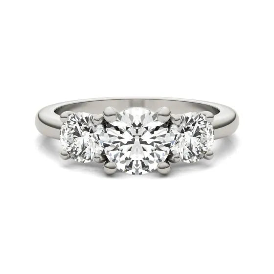 Convergence: 2 Carat Total Weight AGI Certified Three-Stone Diamond Ring