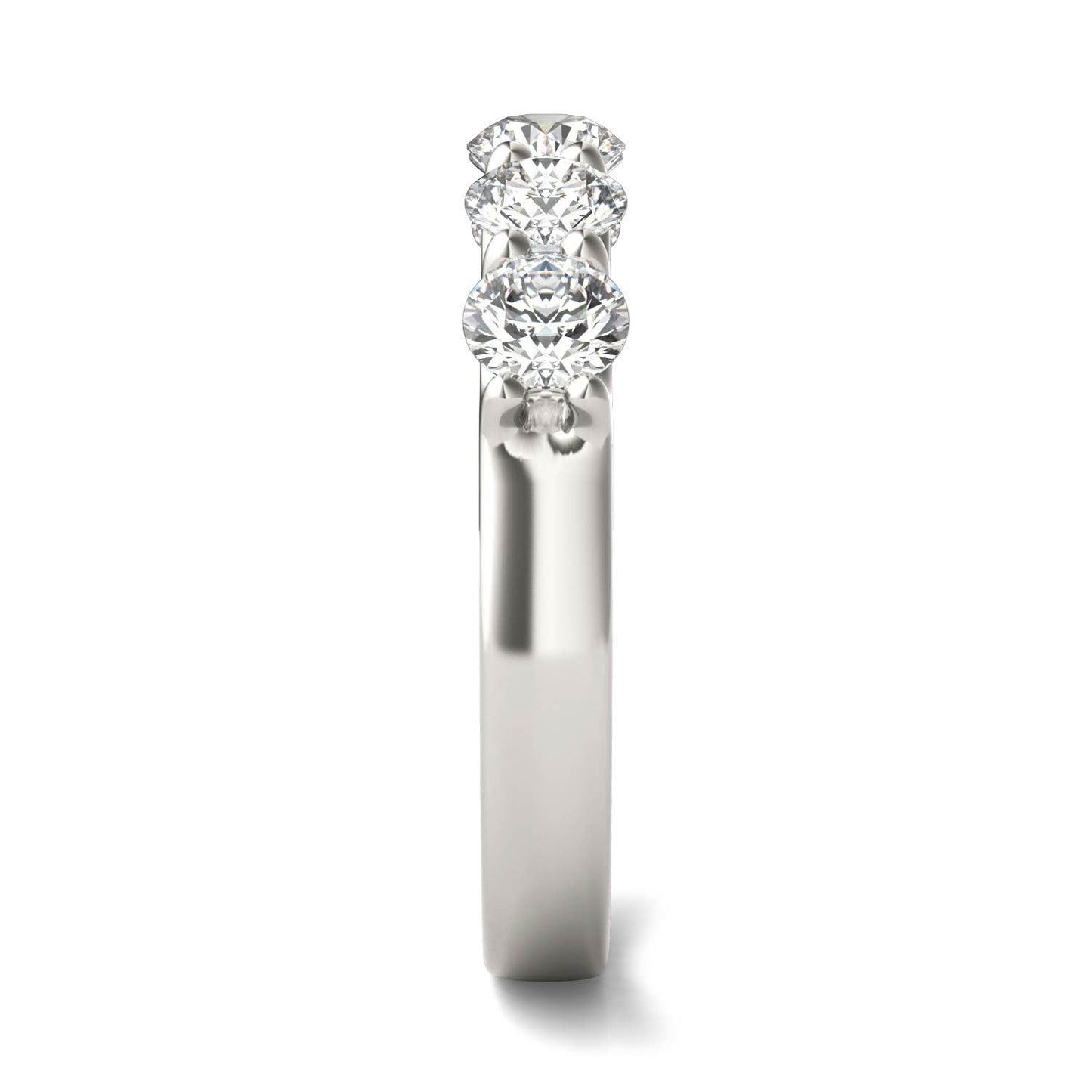 The Quintessence: 1 1/4 CTW AGI Certified Lab Diamond Five-Stone Band