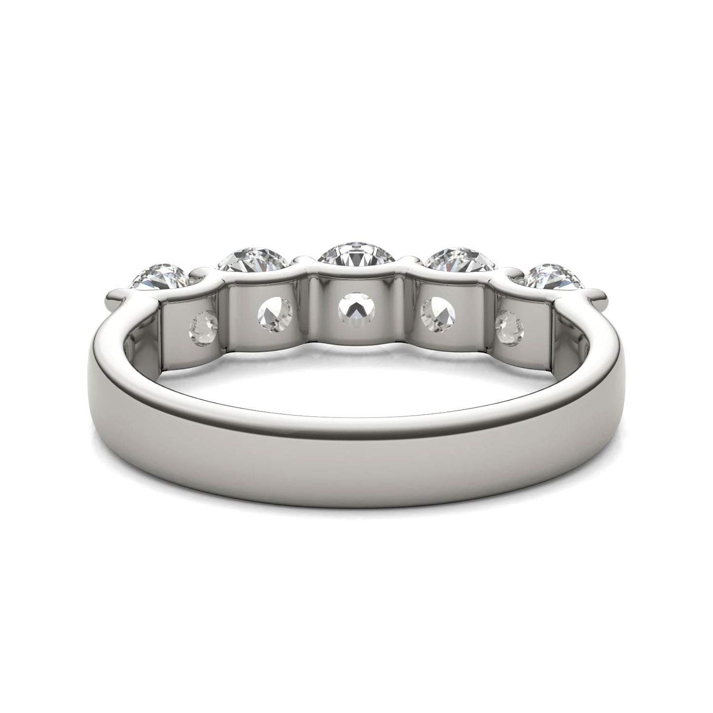 The Quintessence: 1 1/4 CTW AGI Certified Lab Diamond Five-Stone Band