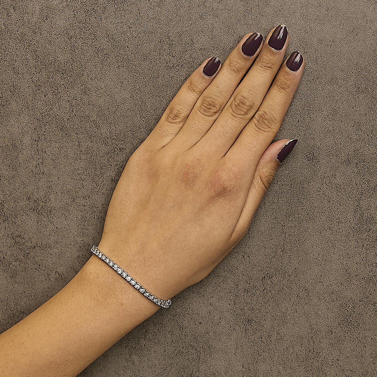 The Lumina Illusion: .925 Sterling Silver Lab Diamond Miracle Plate Tennis Bracelet