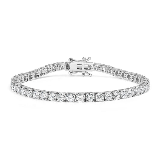 The Apex 7.25: 14K White Gold VS1-VS2 Lab Diamond Tennis Bracelet