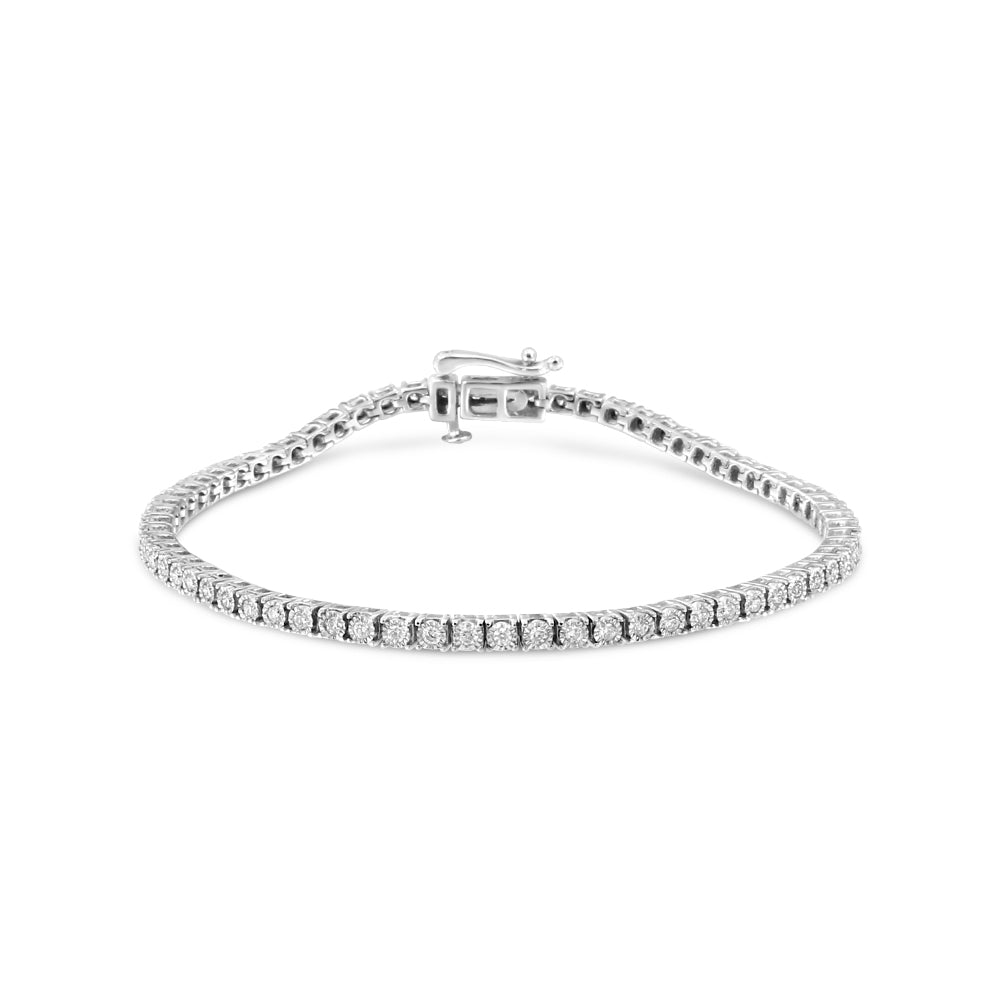 Lumina Solid Line: 14K Gold Amplified Diamond Illusion Bracelet