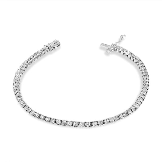 Lumina Solid Line: 14K Gold Amplified Diamond Illusion Bracelet
