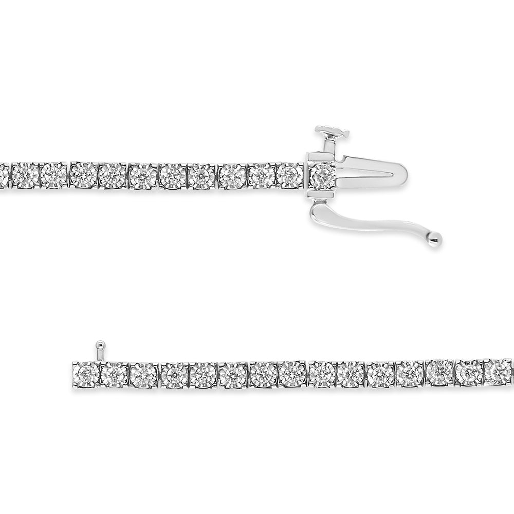 Lumina Solid Line: 14K Gold Amplified Diamond Illusion Bracelet