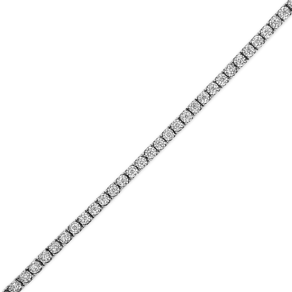 Lumina Solid Line: 14K Gold Amplified Diamond Illusion Bracelet