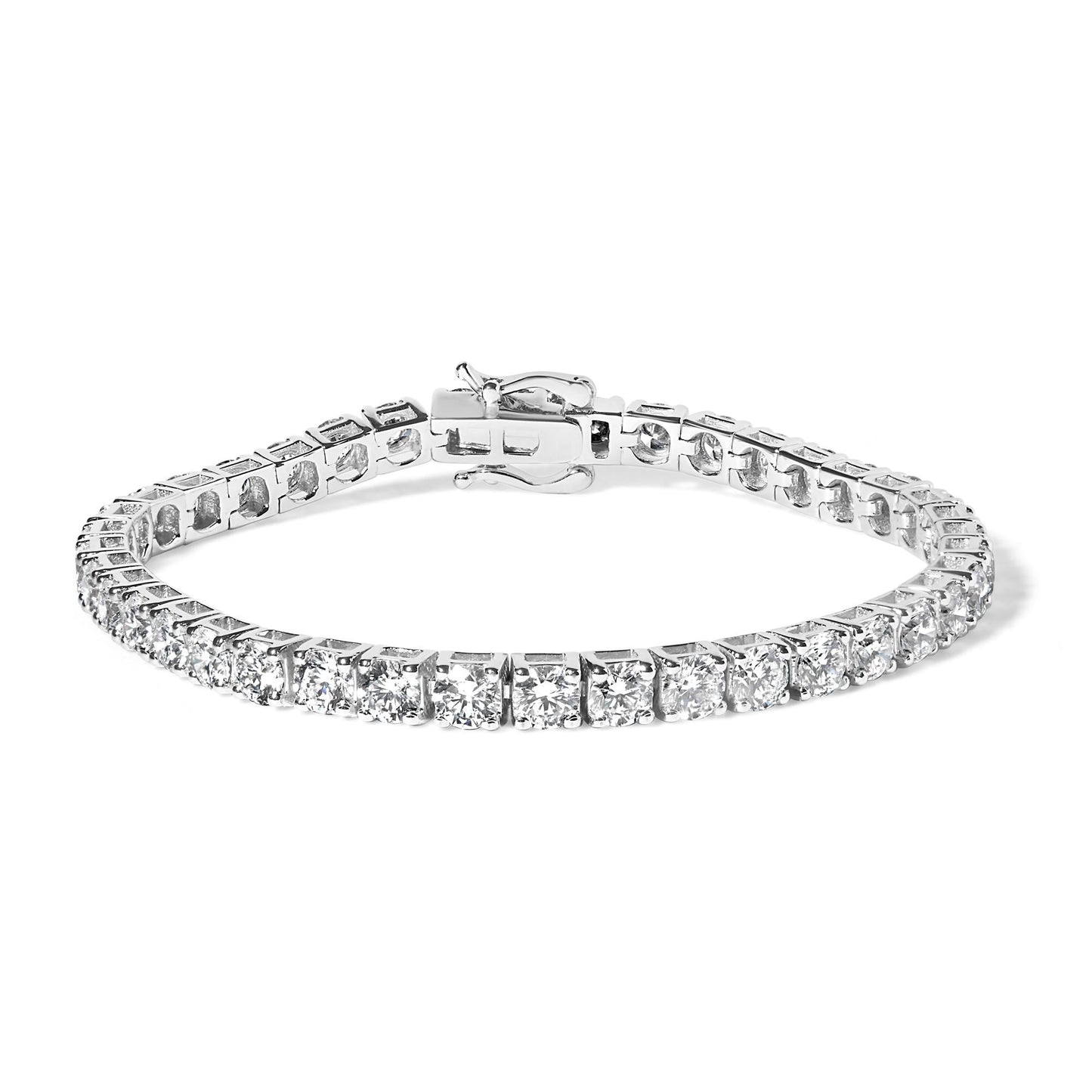 The Apex 7.25: 14K White Gold VS1-VS2 Lab Diamond Tennis Bracelet