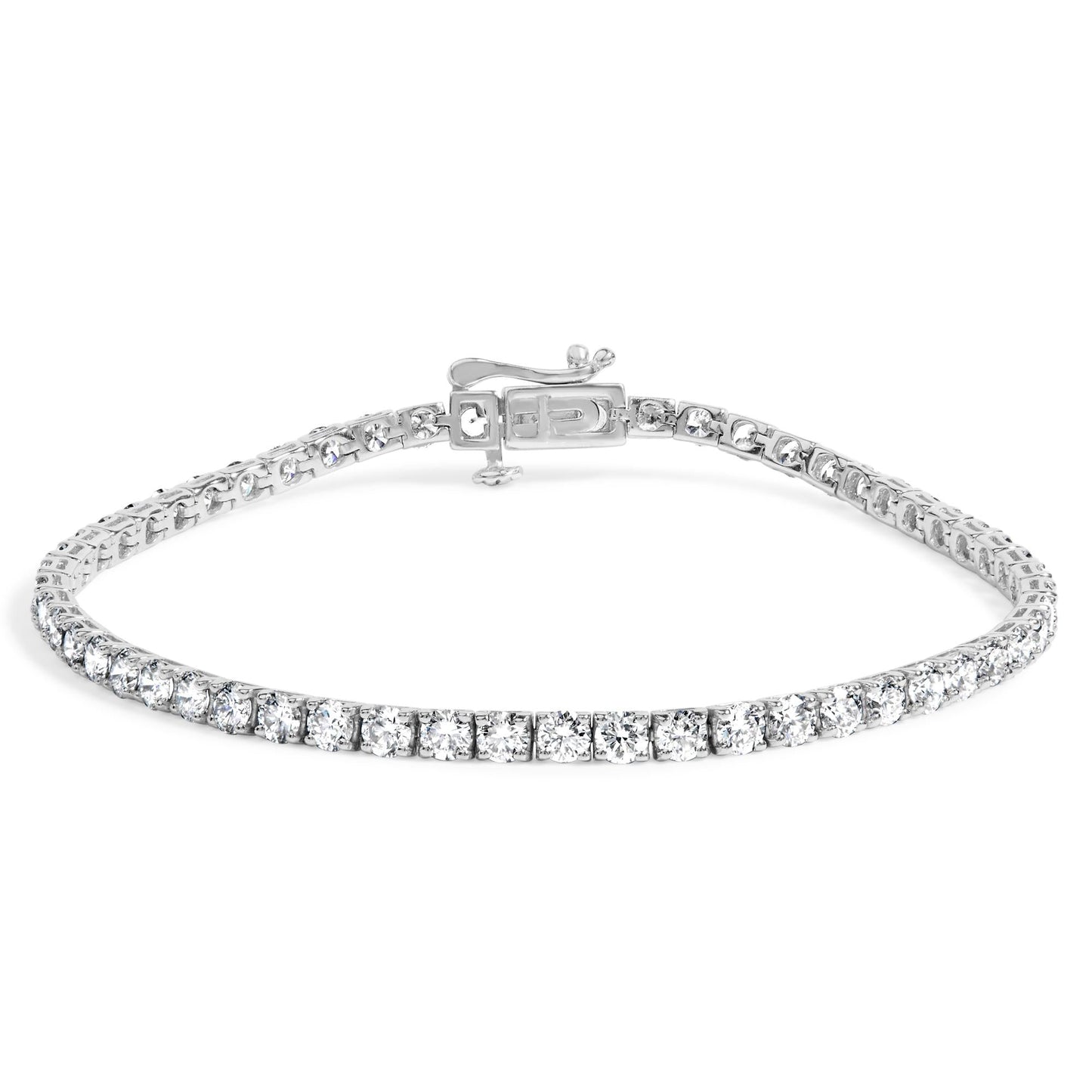 Sovereign Line: Solid 14K Gold 5 Carat G-VS Diamond Bracelet