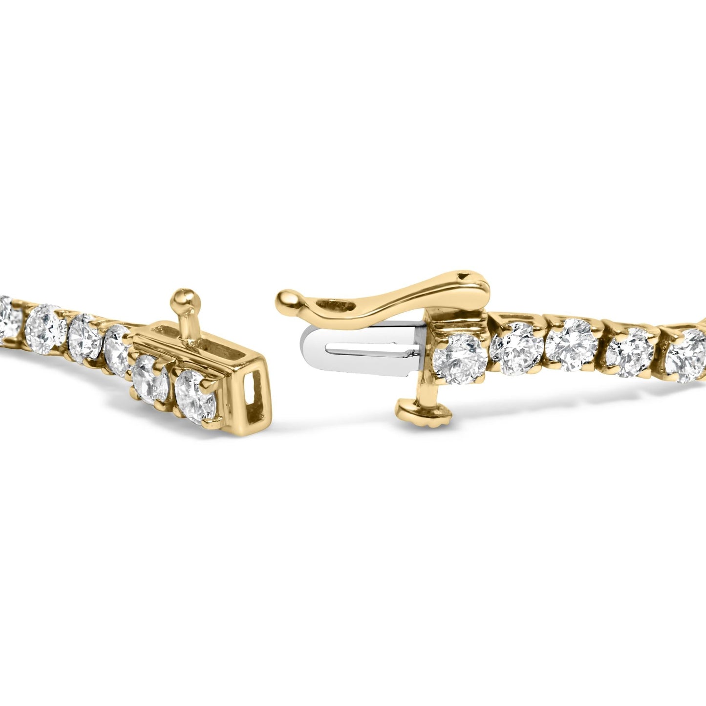 Sovereign Line: Solid 14K Gold 5 Carat G-VS Diamond Bracelet