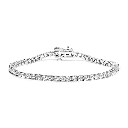 Absolute Continuum: Solid 14K Gold 6 Carat Ultra-Clarity Diamond Bracelet