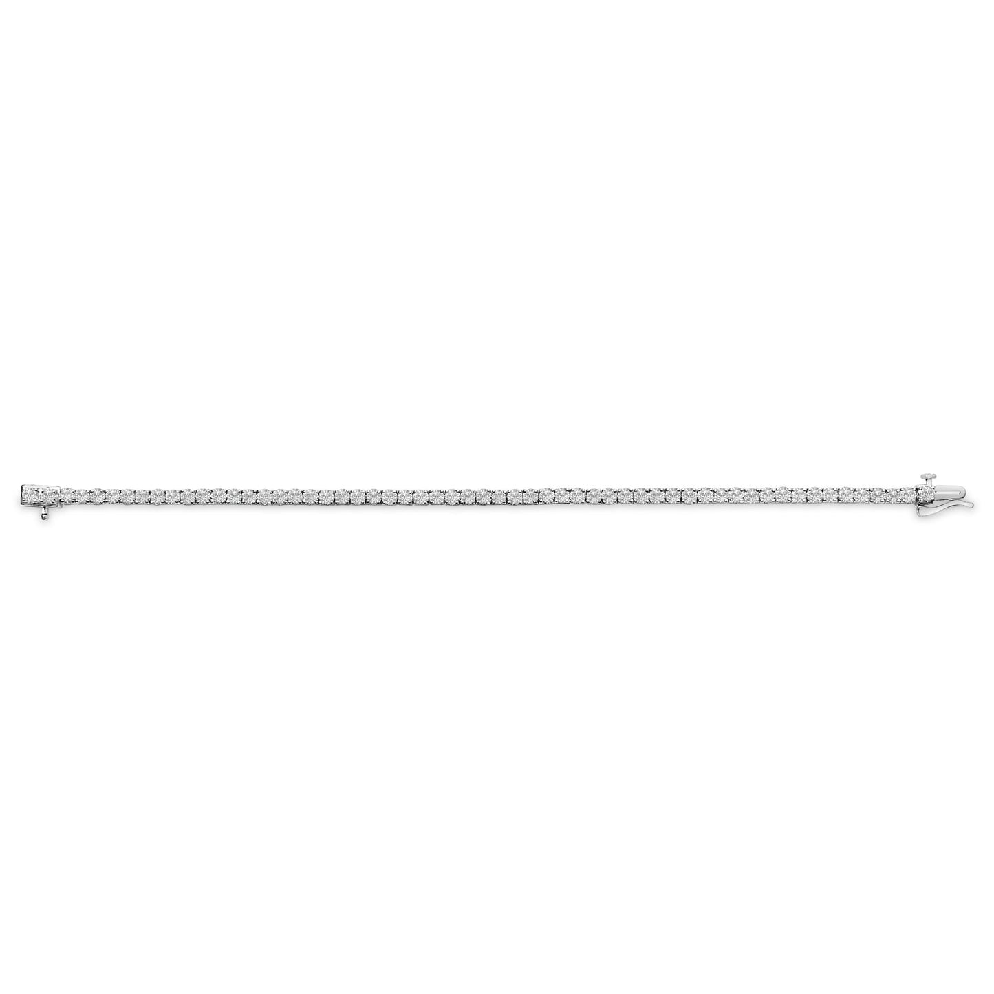 Absolute Continuum: Solid 14K Gold 6 Carat Ultra-Clarity Diamond Bracelet