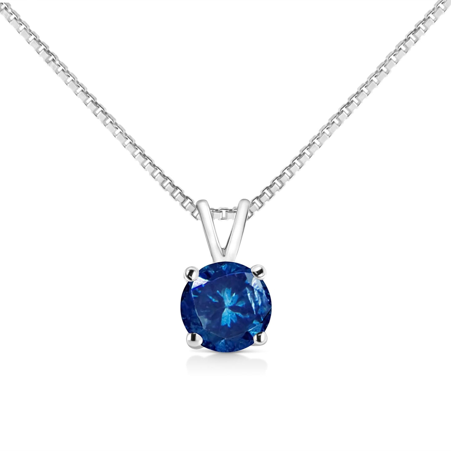 The Aura Prism: 14K White Gold 1/2 CTW Fancy Colored Lab Diamond Solitaire