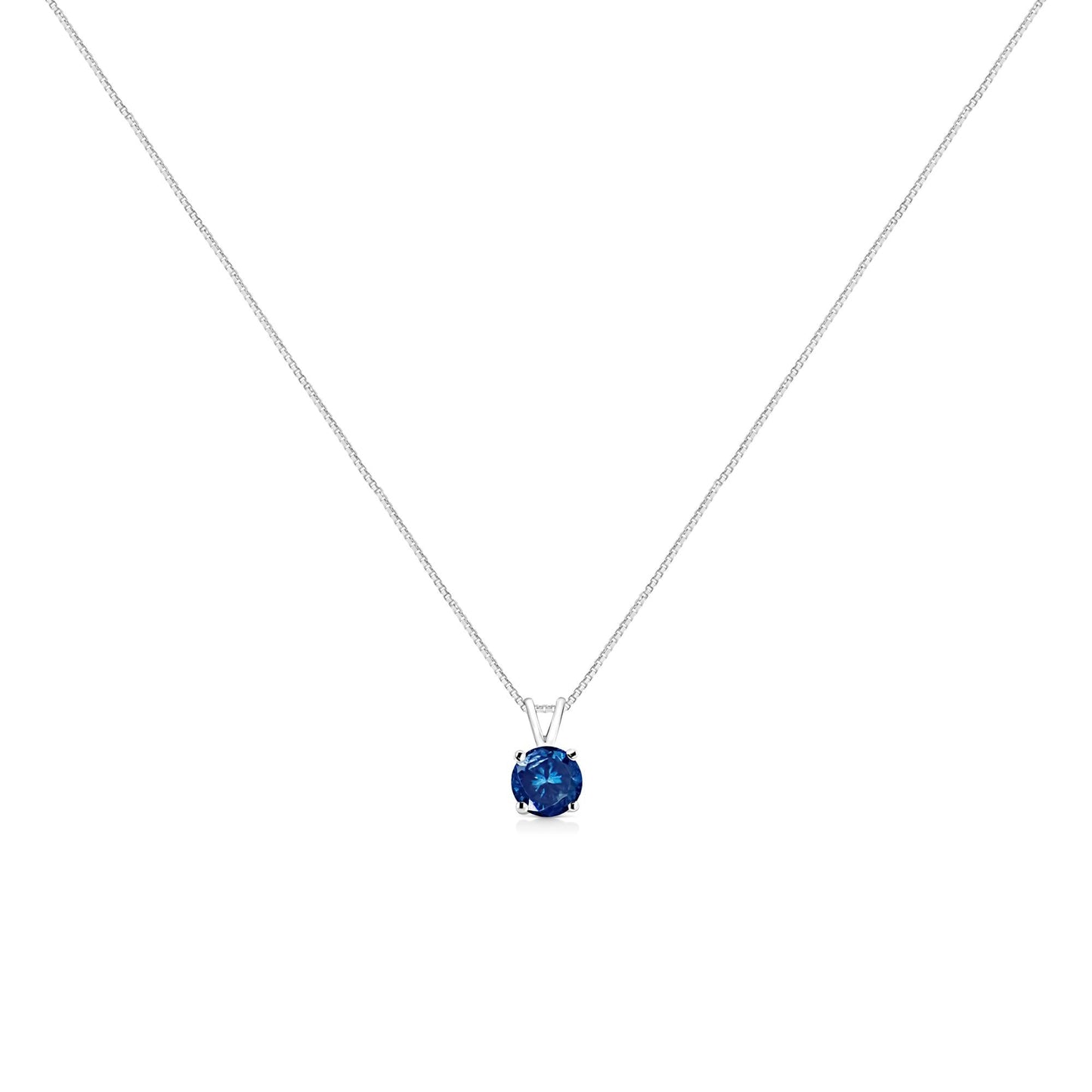 The Aura Prism: 14K White Gold 1/2 CTW Fancy Colored Lab Diamond Solitaire