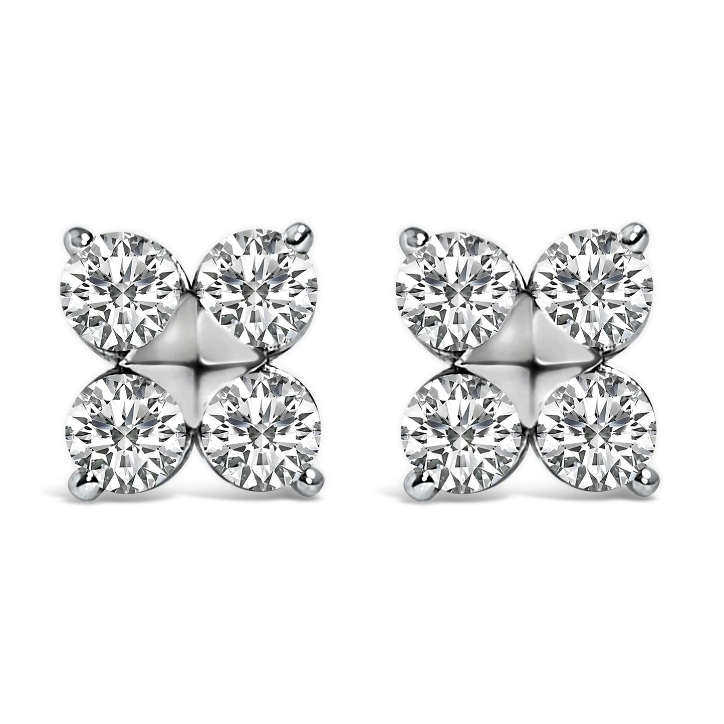 The Winter Solstice: 0.50 CTW Lab Diamond Snowflake Studs