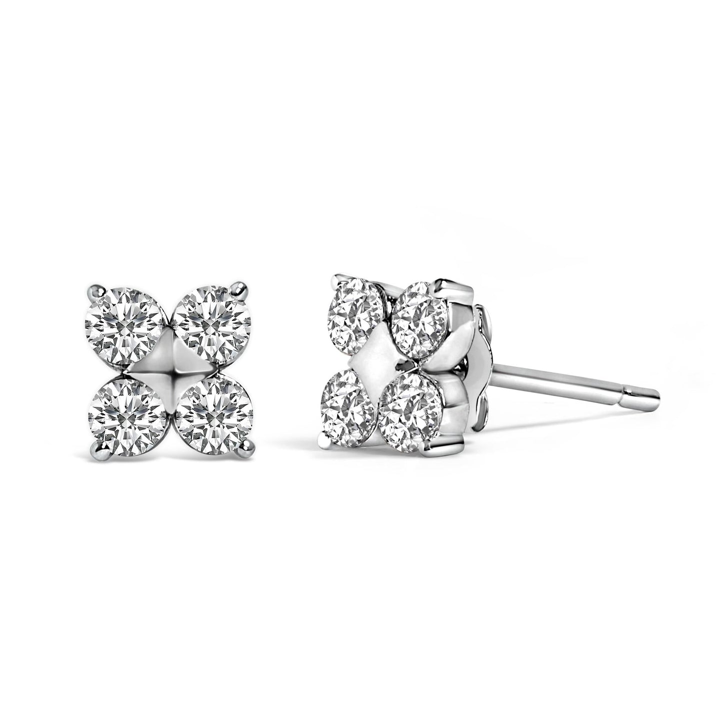 The Winter Solstice: 0.50 CTW Lab Diamond Snowflake Studs