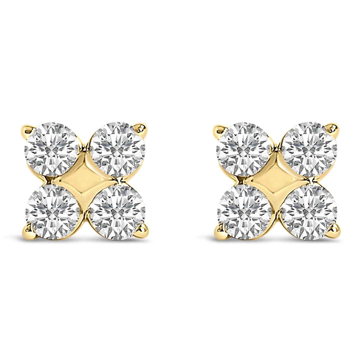 The Winter Solstice: 0.50 CTW Lab Diamond Snowflake Studs