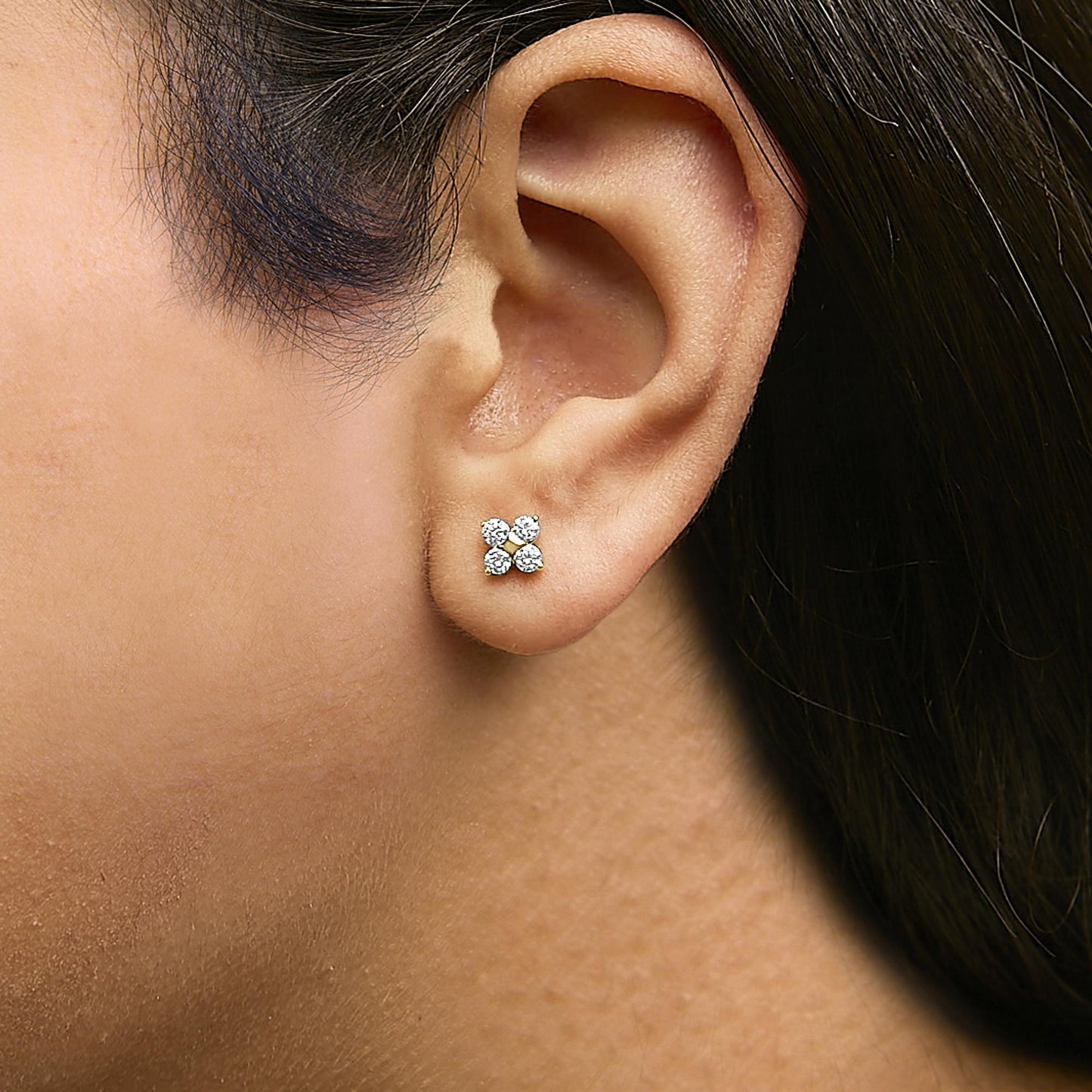 The Winter Solstice: 0.50 CTW Lab Diamond Snowflake Studs