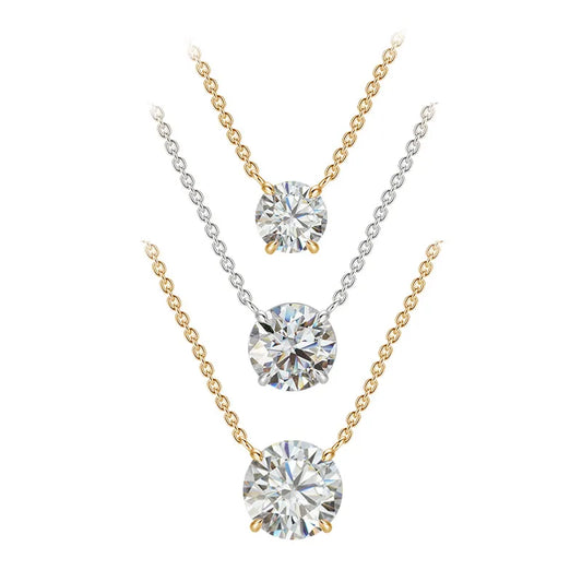 The Elite Crown: 1.00 CTW IGI Certified Hearts & Arrows Solitaire Necklace