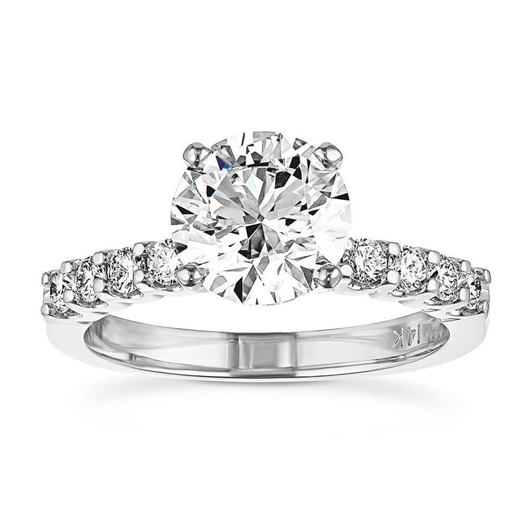 Endless Brilliance 1.00 CTW Lab Diamond Solitaire & Pavé Ring | 9K-18K Gold
