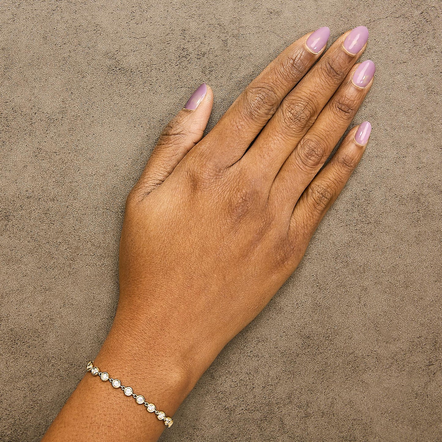 The Bezel Vault: 10K Yellow Gold 1.50 CTW Lab Diamond Link Bracelet