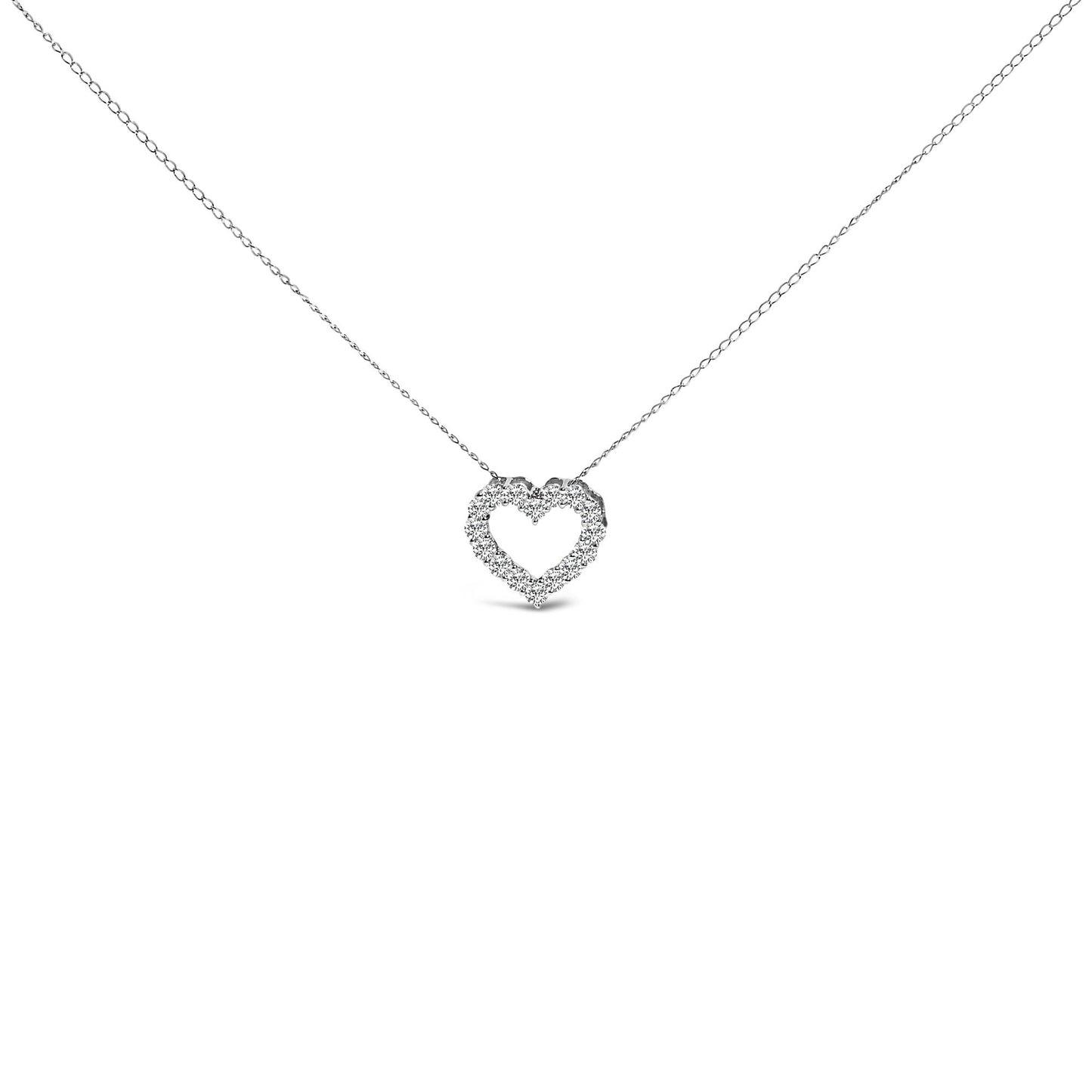 Sweetheart Radiance: 0.50 CTW Lab Grown Diamond Heart Pendant