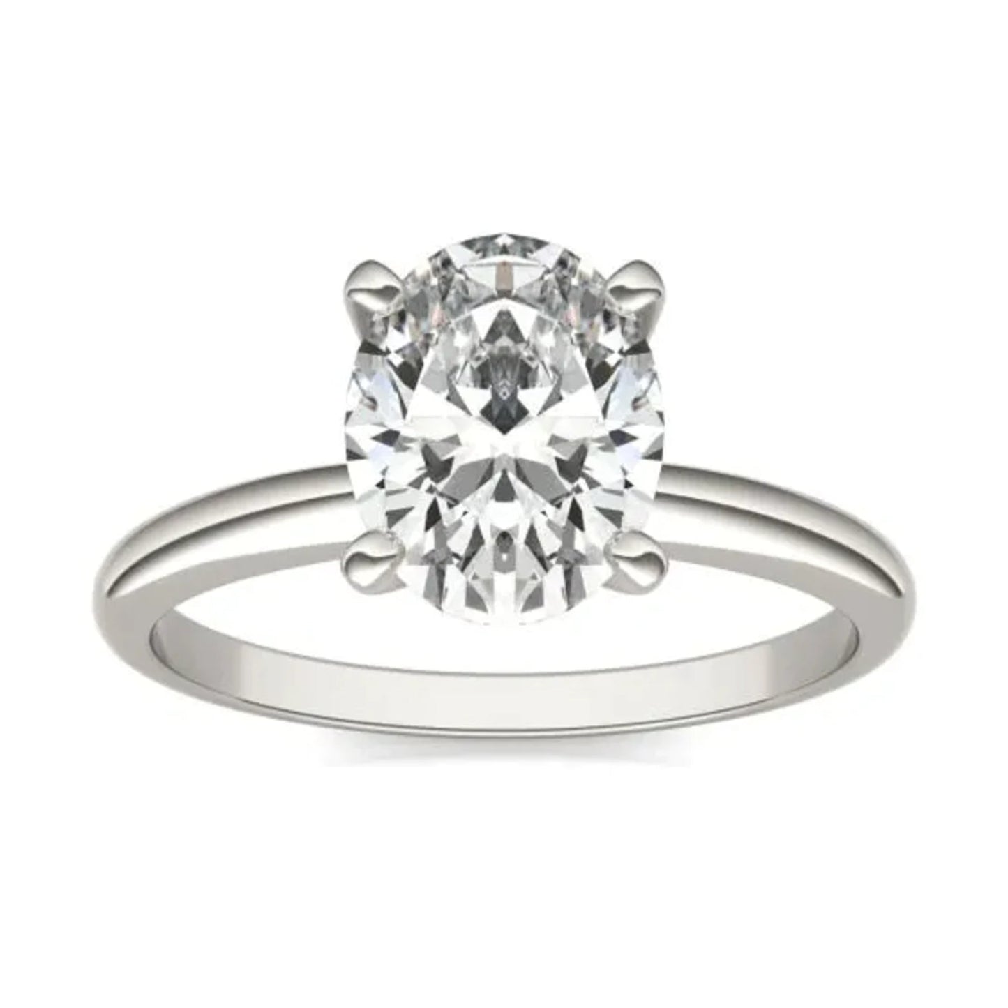 The Sovereign Oval: 2.00 CTW AGI Certified Lab Diamond Solitaire Ring