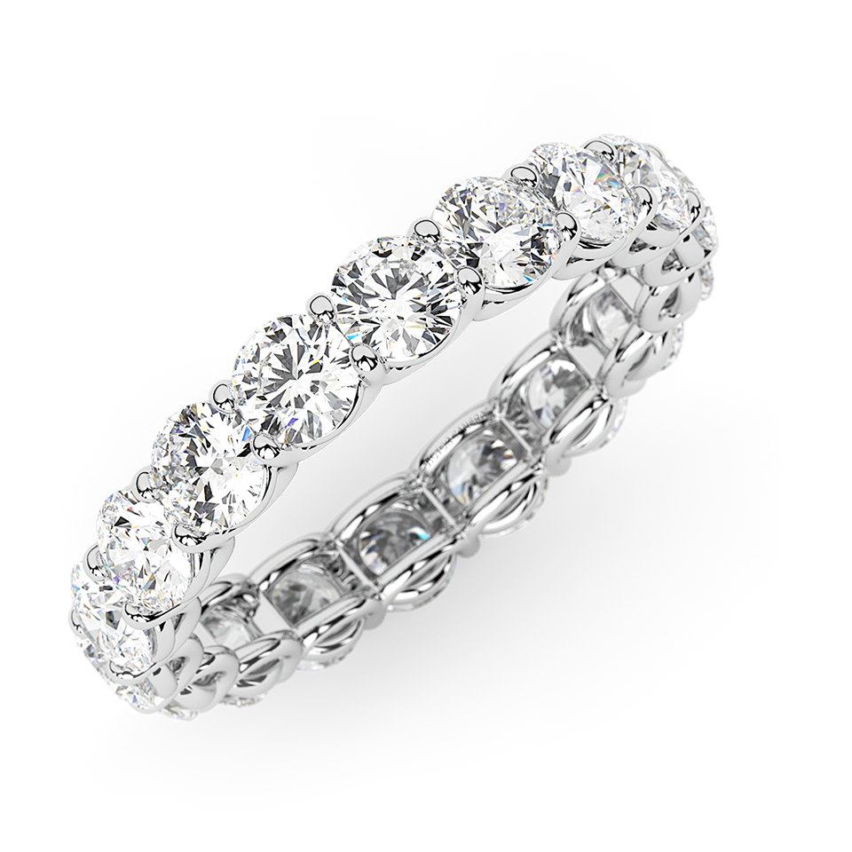 Endless Fire: 2 CTW Round Lab Diamond Eternity Ring
