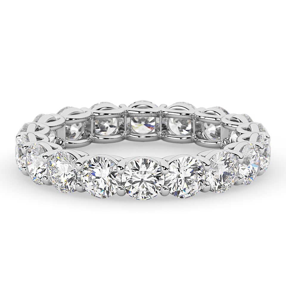 Endless Fire: 2 CTW Round Lab Diamond Eternity Ring