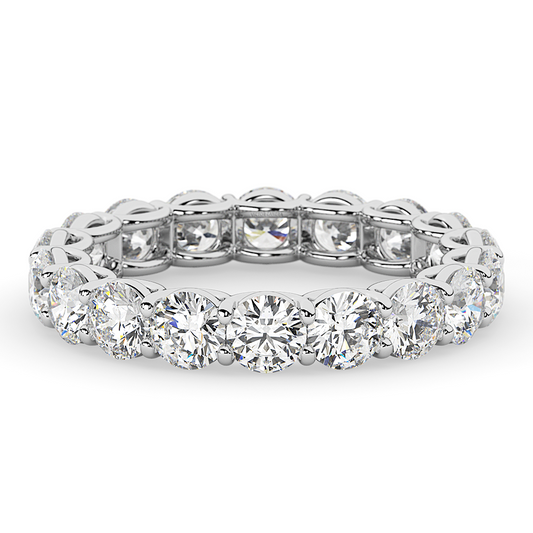 Endless Fire: 2 CTW Round Lab Grown Diamond Eternity Engagement Ring