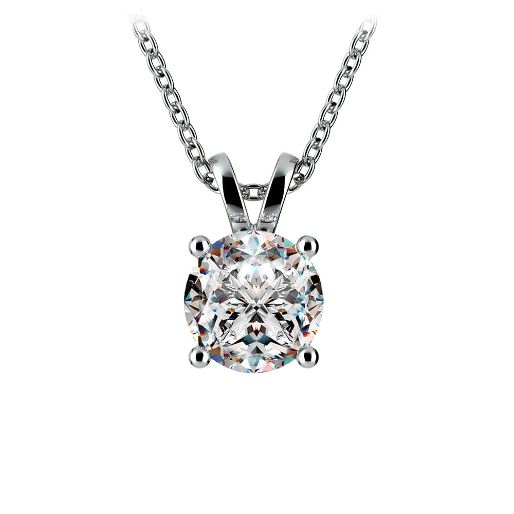 The Timeless 2CT Lab Diamond Pendant in 14K Gold
