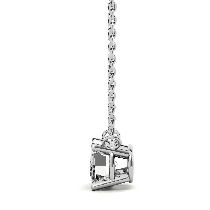 The Horizon 2ct Emerald Lab Diamond Necklace | 14K Gold