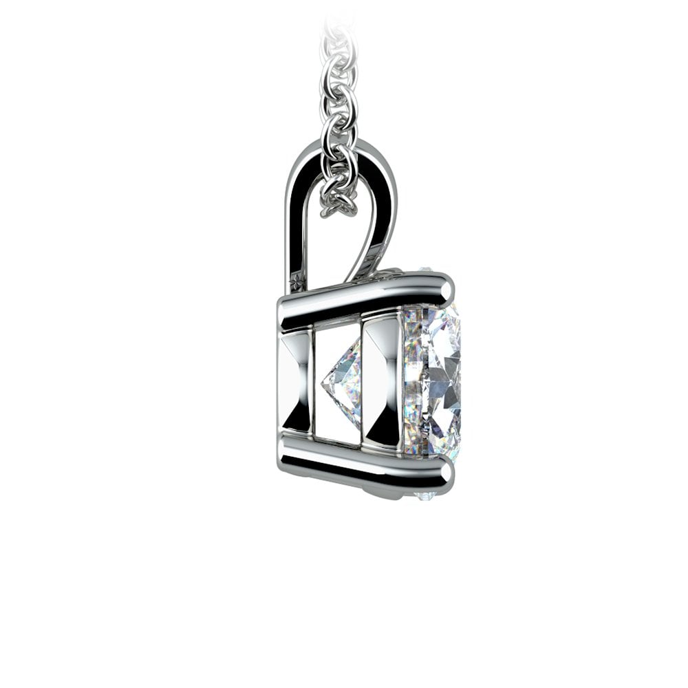 The Timeless 2CT Lab Diamond Pendant in 14K Gold