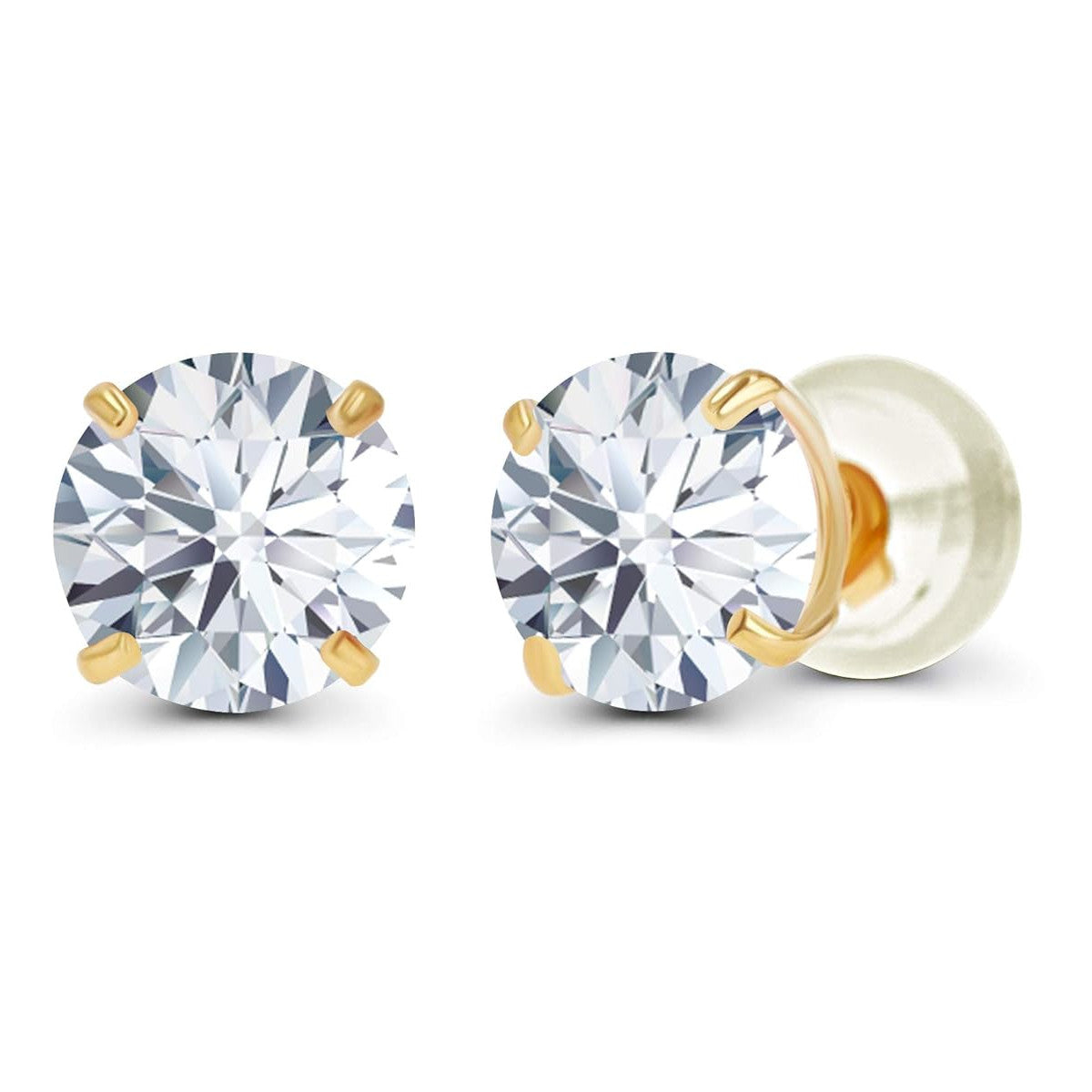 Legacy Radiance: 2.50 Carat Total Weight G/VS Lab-Grown Diamond Studs (14K Gold)