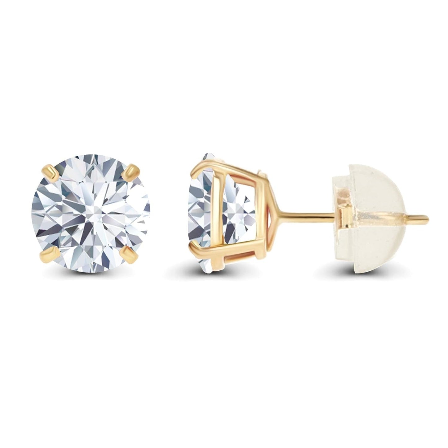 Legacy Radiance: 2.50 Carat Total Weight G/VS Lab-Grown Diamond Studs (14K Gold)